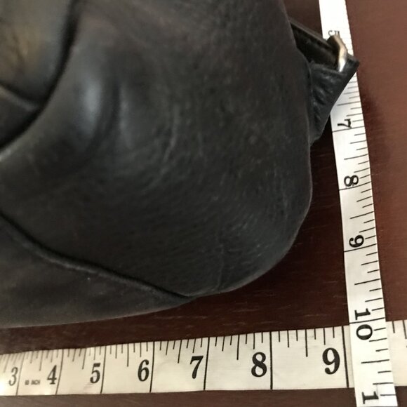 Fossil Black Leather Womens Backpack With Adjustable Straps - Picture 4 of 12